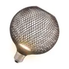 Osram Decor Eben Lamp In Metall Gehäuse LED E27 Globe Matt Schwarz 3.5W 300lm - 827  | Ersatz Für 25W