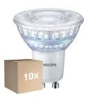 Mehrfachpackung 10x Philips MASTER Value Led-Spot GU10 PAR16 5.5W 575lm 36D - 930 Warmweiß | Höchste Farbwiedergabe - Dimmbar - Ersatz Für 80W