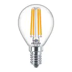 Philips Corepro LED Lustre E14 Kugel Fadenlampe Klar 6.5W 806lm - 827 Extra Warmweiß | Ersatz für 60W