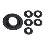 Mehrfachpackung 6x Einbau Spot Vision MR16 schwenkbar Schwarz | Ausschnitt 69mm - GU10 Sockel