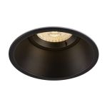 SLV Horn-O Spot Aluminium Noir Ronde | Diamètre 95mm - Convient pour 1x GU10 