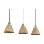 Ledvance LED Suspension Luminaire Decor Raffia Linéaire Brun | Convient pour 3x E27