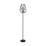 Eglo Lampadaires Salon Newtown Échantillon Noir | IP20 - Convient pour 1x E27 