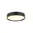 SLV Decona Mur et Plafonnier Aluminium Noir Ronde 18W 1450lm - 930 Blanc Chaud | IP44 - Meilleur Rendu De Couleur - Dimmable 