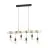 Eglo Suspension Luminaire Townshend Échantillon Bois Noir Brun | IP20 - Convient pour 6x E27 