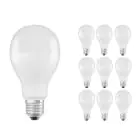 Lot 10x Ledvance CLASSIC LED E27 Poire Dépolie 19W 2452lm - 827  | Remplacement 150W