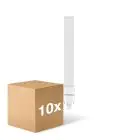 Lot 10x PL-S LED 6W - 827 Blanc Très Chaud | 2 Broches - Remplacement 11W