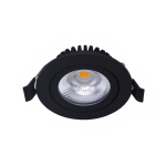 LED Inclinable Spot Noir Ronde 6W 550lm 60D - 927 Blanc Très Chaud | 85mm - IP54 - Dimmable - Meilleur Rendu De Couleur